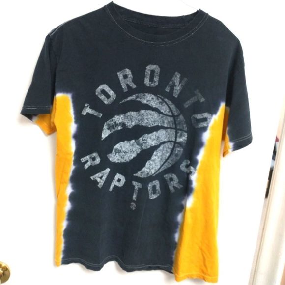 Yellow Black Unique Raptors T-Shirt size M - Picture 1 of 5